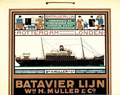 Batavier Lijn by Bart van der Leck, 1916, poster, sold Dec 2007