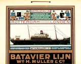 Bart van der Leck, Batavier Lijn, 1916, poster