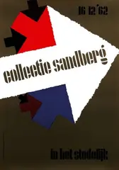 Wim Brusse, collectie sandberg, 1962, poster