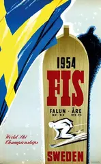 Gunnar Dahlin, FIS Sweden, 1954, poster