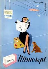 Joan Jordan, Mimosept Lyx, poster, offset