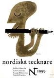 Rolf H. Lagerson, nordiska tecknare, 1959, poster