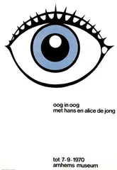 Paul Schulz, oog in oog, 1970, poster