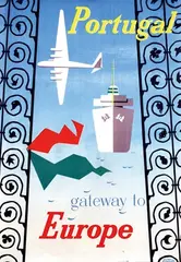 Manuel Rodrigues, Portugal Gateway to Europe, 1953, poster
