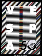 Glaser Milton, 50 Years of Vespa, 1996, poster