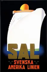 Ake Rittmark, SAL Svenska Amerika Linien, poster