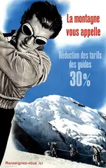 Hans Aeschbach, La Montagne vous appelle, 1951, poster