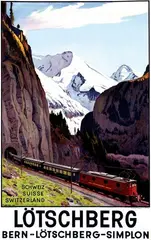Plinio Colombi, Lötschberg, 1937, poster