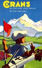 Crans by Martin Peikert, 1943, poster, sold Dec 2007