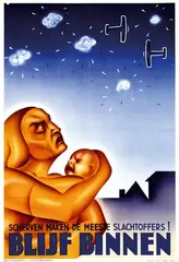 Ary Halsema, Blijf binnen, poster
