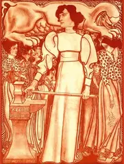 Jan Th. Toorop, Arbeid voor de Vrouw, 1898, poster