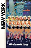 Elles Cas, Western Airlines New York, poster