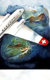 Eugene Häfelfinger, Swiss Air Lines, 1937, poster