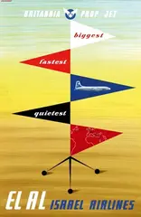 Samuel Grundman, ELAL Britannia Prop Jet, poster