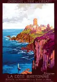Julien Lacaze, La Côte Bretonne, 1914, poster