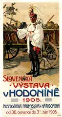 Initials A.F., Slovenská Vystava, 1905, poster