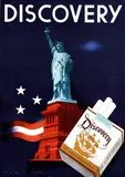 Jan Lavies, Discovery Cigarettes, 1955, poster