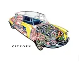 Nivelet, Citroën DS 19, 1959, poster