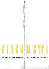 Herbert Matter, Giacometti, 1960, poster