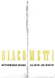 Herbert Matter, Giacometti, 1960, poster