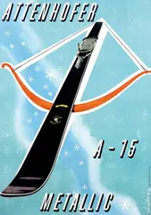 Werner Weiskönig, Attenhofer Metallic, 1955, poster