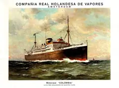 Jan van der Linde, Compania Real Holandesa de Vapores (KNSM), poster