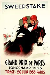 Charley Gary, Grand Prix de Paris Sweepstake, 1935, poster