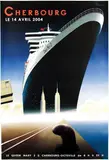 Cherbourg Queen Mary 2 by (ps. Gérard Courbouleix) Razzia, 2004, poster, sold Dec 2007