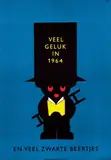 Dick Bruna, Veel geluk in 1964 en veel Zwarte Beertjes, 1963, poster
