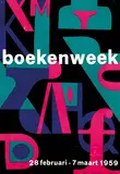 Karel Beunis, boekenweek, 1959, poster