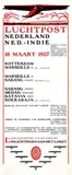 (ps. Anton van der Valk) Ton van Tast, Luchtpost Nederland Ned.-Indië, 1927, poster