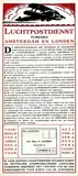(ps. Anton van der Valk) Ton van Tast, Luchtpostdiensten tusschen Amsterdam en Londen, 1920, poster