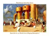 Felix Schwarmstädt, HAPAG Hamburg-Amerika Linie Sportdeck, poster