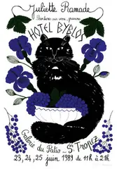 Juliette Ramade, Hotel Byblos, 1989, poster
