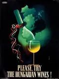 György Konecsni, Please, Try The Hungarian Wines!, poster, offset
