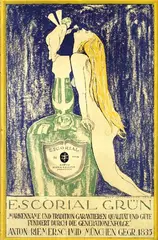 Olaf Gulbransson, Escorial Grün, 1924, poster