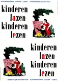 kinderen lazen kinderen lezen by Willem Sandberg, 1958, poster, sold May 2007