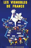 Jean-Louis Couturier, Les Vinobles de France, 1961, poster
