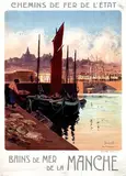 Granville, Bains de Mer de la Manche, 1921, poster
