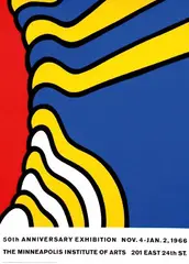 Nicholas Krushenick, 50th Anniversary Exhibition, 1966, poster