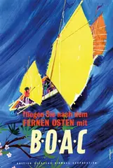 David Judd, BOAC Fernen Osten, 1961, poster