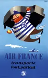 Roland Hugon, Air France transporte tout, partout, 1952, poster