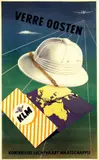 Auguste Melai, KLM Verre Oosten, 1954, poster