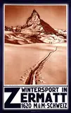 Jean J. Gaberell-Thalwil, Wintersport in Zermatt, poster
