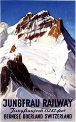 Ernst Hodel, Jungfrau Railway, 1936, poster