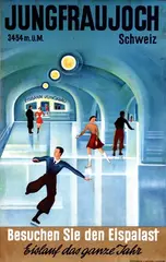 Hans Thöni, Jungfraujoch Eispalast, poster