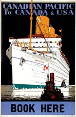 Kenneth Denton Shoesmith, Canadian Pacific Book Here, 1933, poster