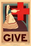 Alfred G. Pelikan, Red Cross Give, 1932, poster
