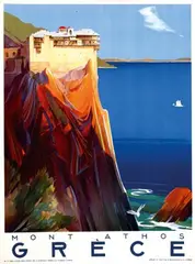 Corny, Grèce Mont Athos, 1949, poster