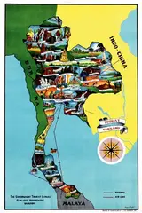 Kraividhaya, Tourist Thailand, 1954, poster